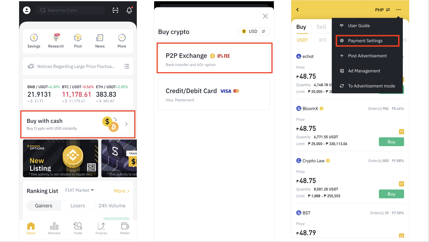 how to add wallet to binance