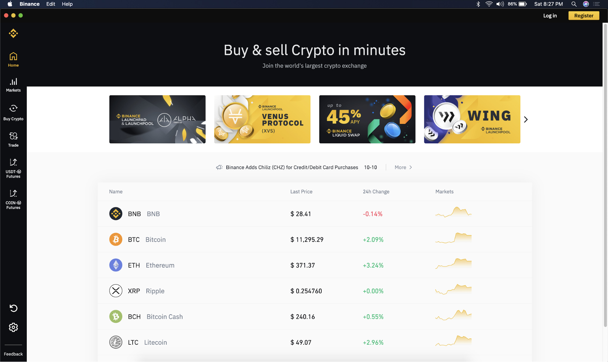 binance desktop