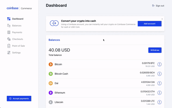 coinbase api convert