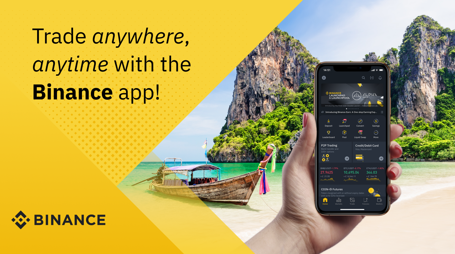 Thailand Promo: Trade Anywhere with the Binance App Challenge. $500 in USDT to be Won!