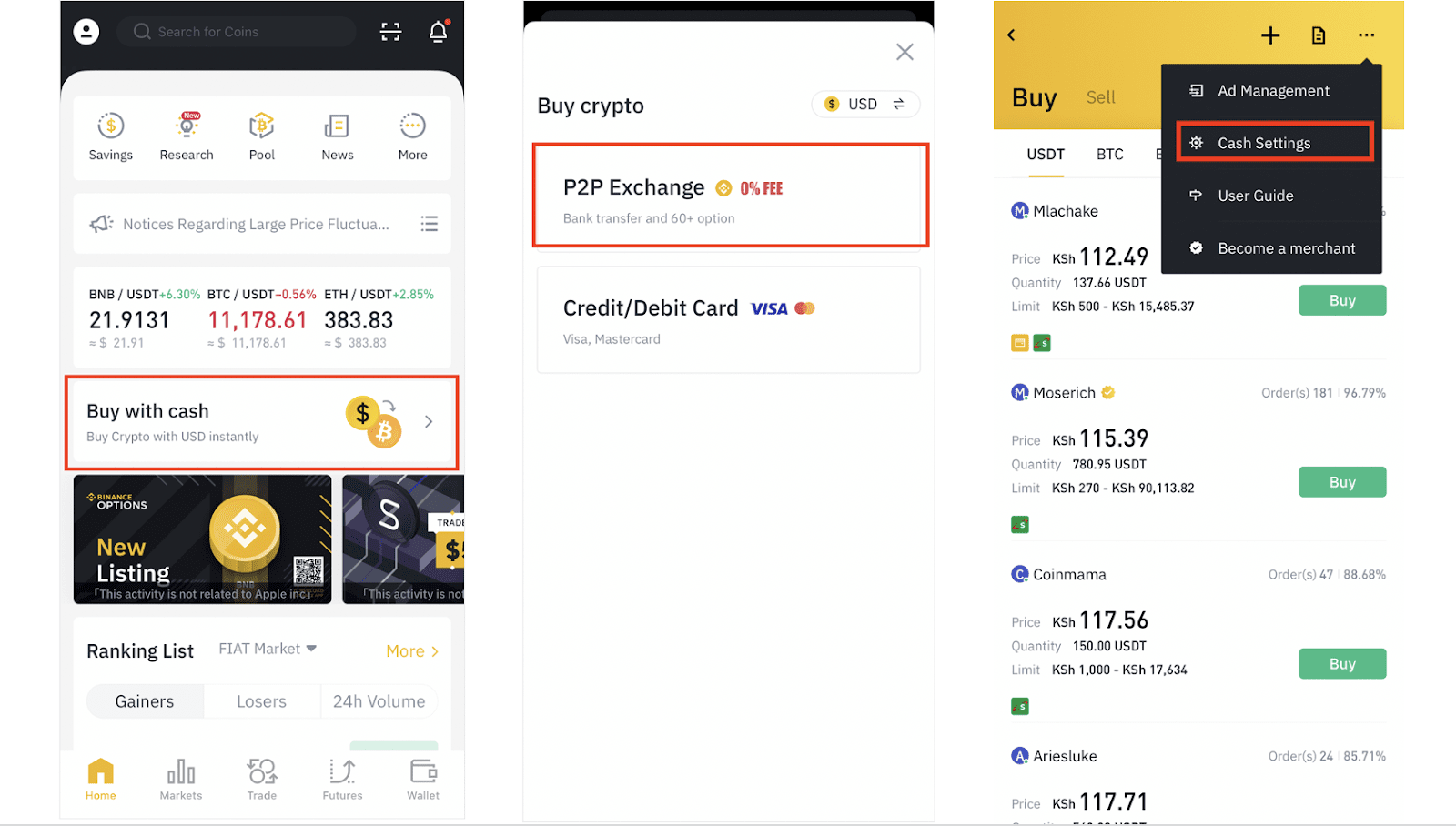 Binance P2P: Buy Bitcoin in Ghana with Mobile Money