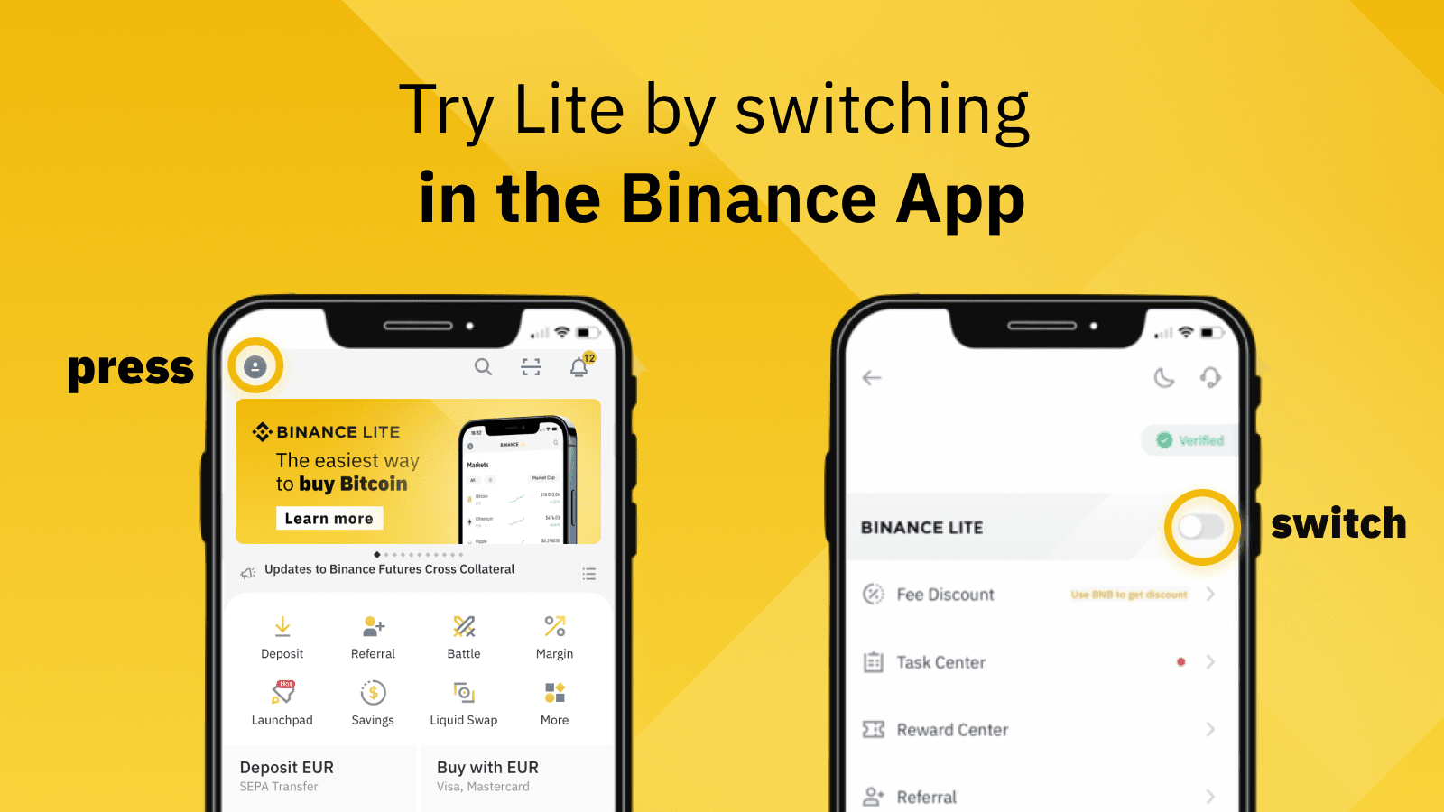 buy bitcoin binance app