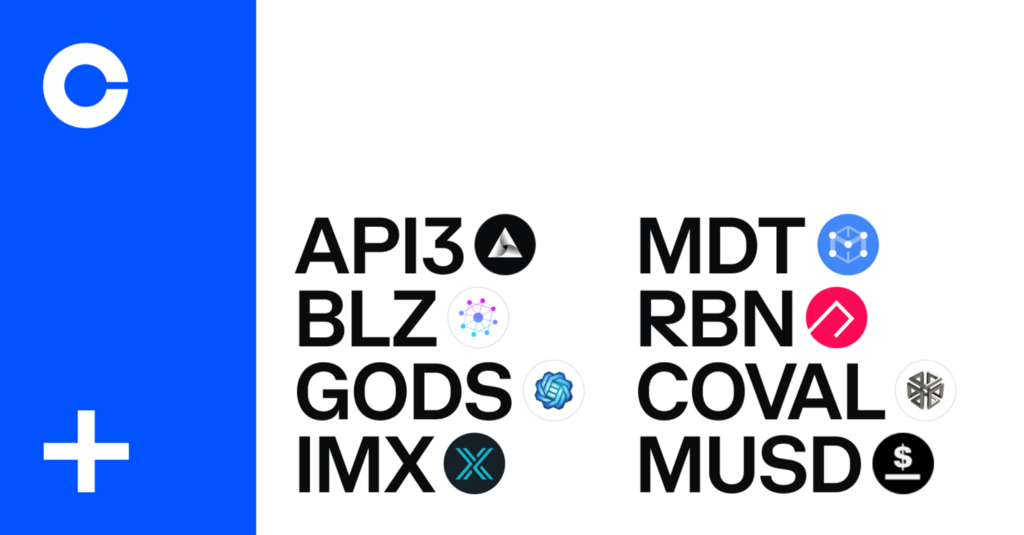 API3 (API3), Bluezelle (BLZ), Circuits of Value (COVAL), Gods Unchained (GODS), Immutable X (IMX)…