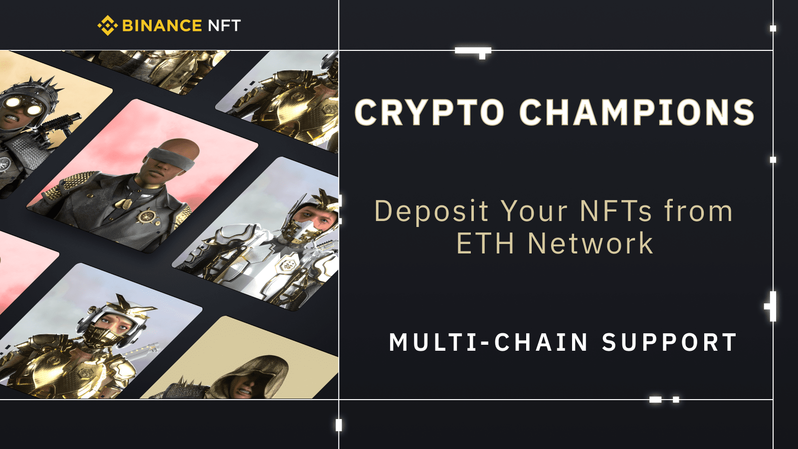 Deposit and Trade Crypto Champions on Binance NFT Marketplace