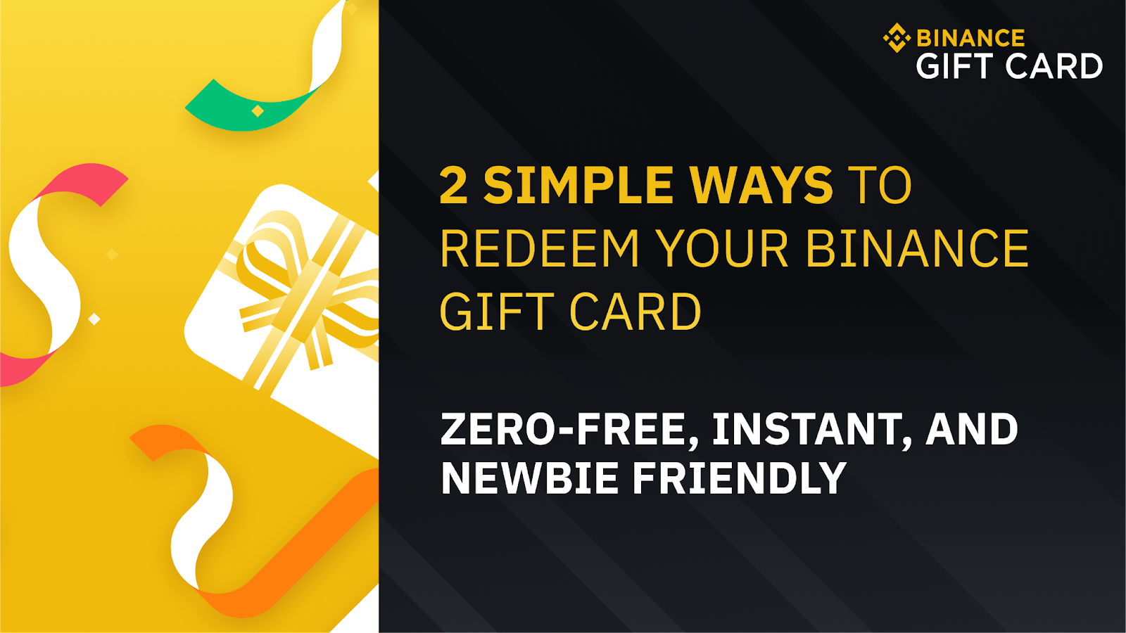 2 Simple Ways to Redeem Your Binance Gift Card